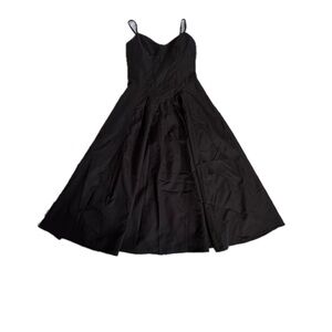 SHEIN Women’s Black Spaghetti Strap Maxi Dress Corset Style Bodice Sleek Chic